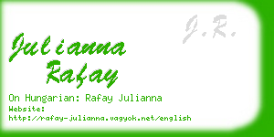 julianna rafay business card